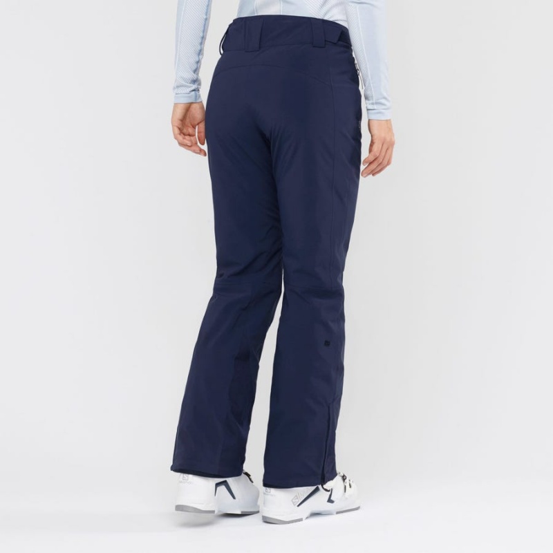 Women's Salomon THE BRILLIANT Ski Pants Navy | IN3305QMA