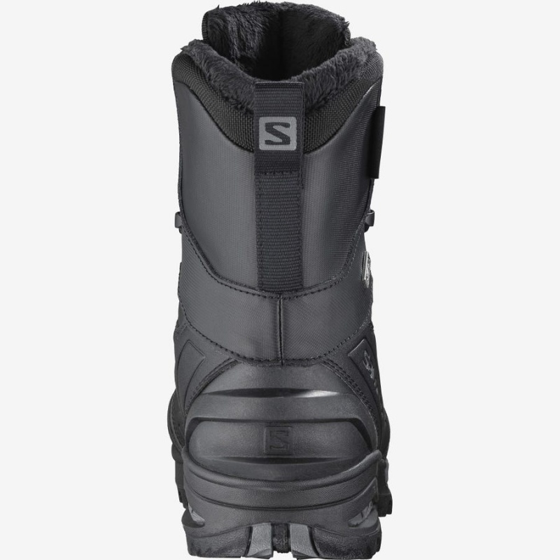 Women's Salomon TOUNDRA FORCES CLIMASALOMON™ WATERPROOF Boots Black | IN3030SGL