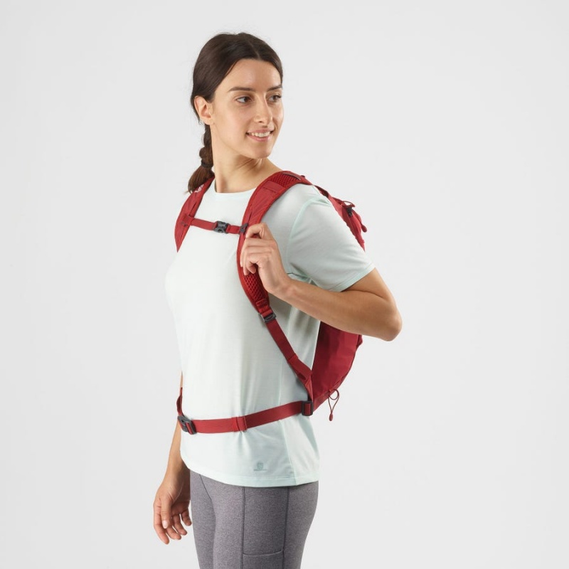 Women's Salomon TRAILBLAZER 10 Backpacks Red | IN3380NWY