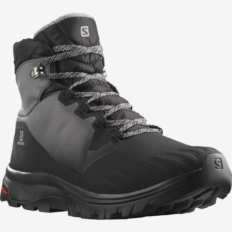 Women's Salomon VAYA BLAZE THINSULATE™ CLIMASALOMON™ WATERPROOF Winter Boots Black | IN3017MQZ