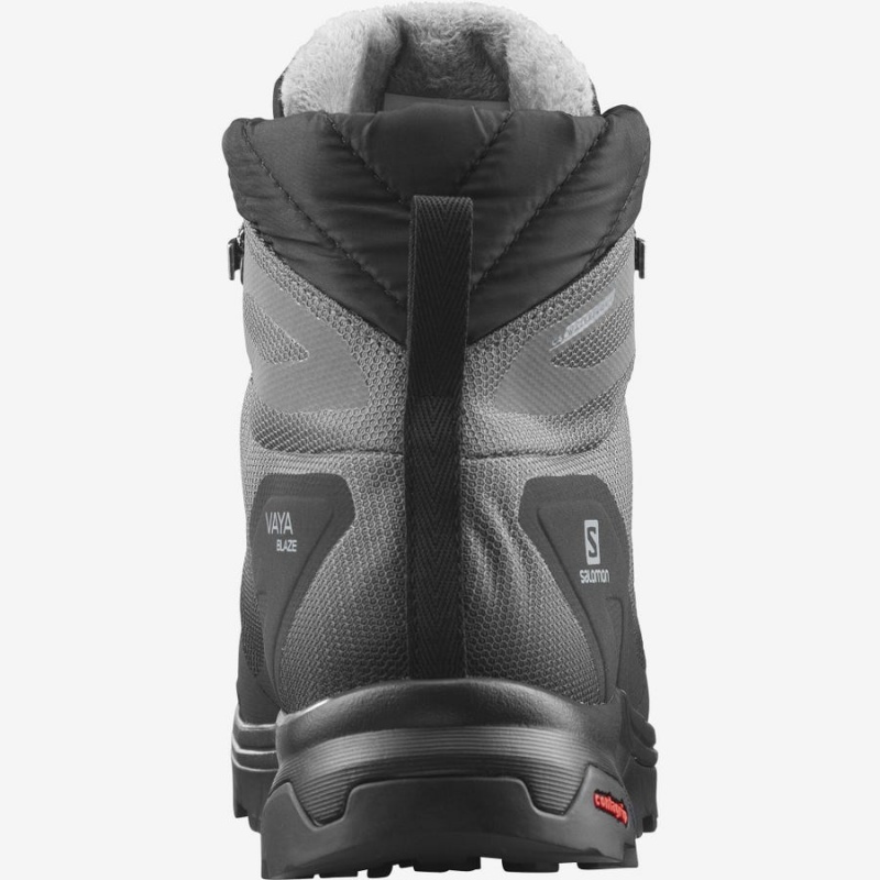 Women's Salomon VAYA BLAZE THINSULATE™ CLIMASALOMON™ WATERPROOF Winter Boots Black | IN3017MQZ