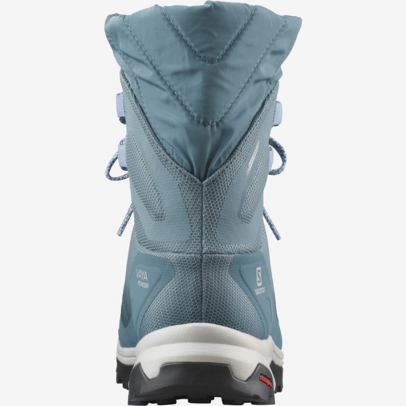 Women's Salomon VAYA POWDER TS CSWP Winter Boots Blue | IN3014VRW