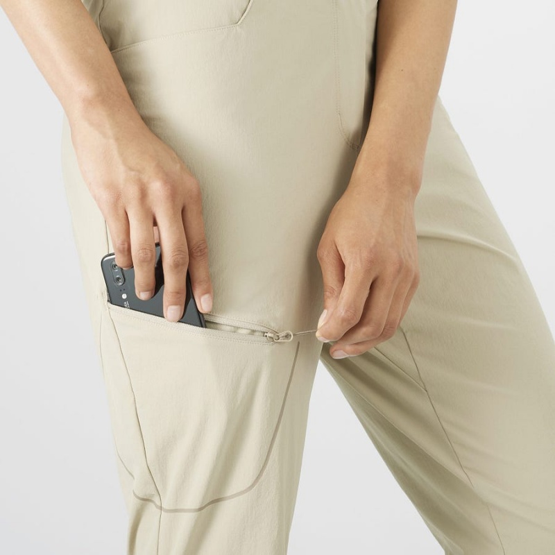 Women's Salomon WAYFARER Pants Beige | IN3237AHK