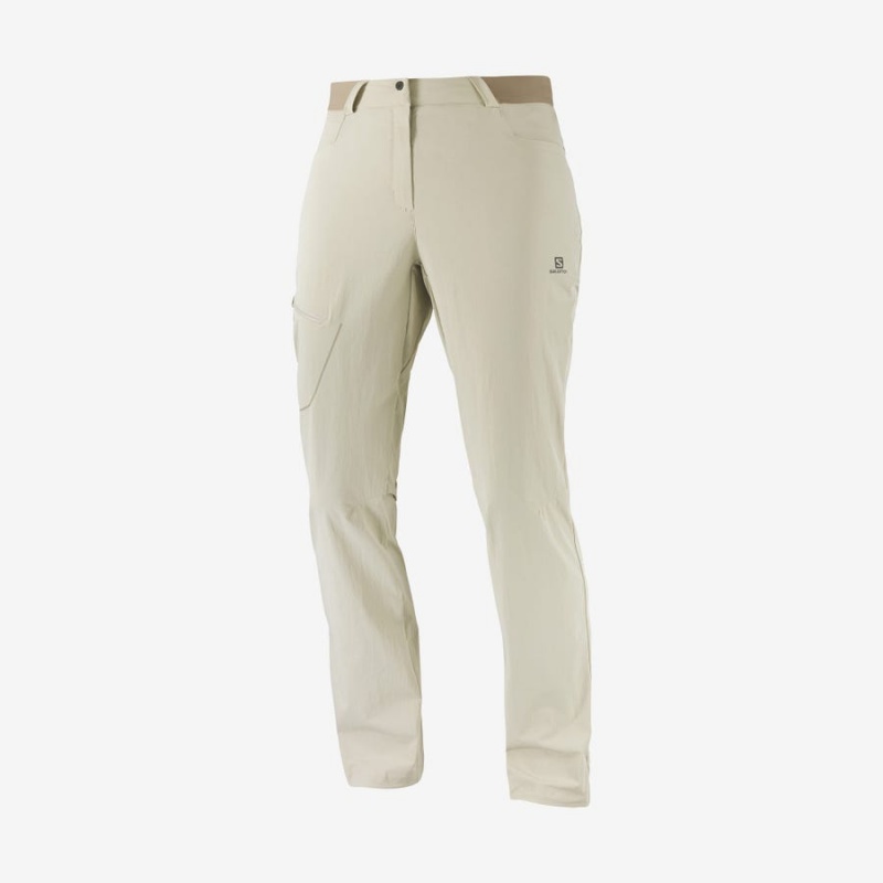 Women\'s Salomon WAYFARER Pants Beige | IN3237AHK