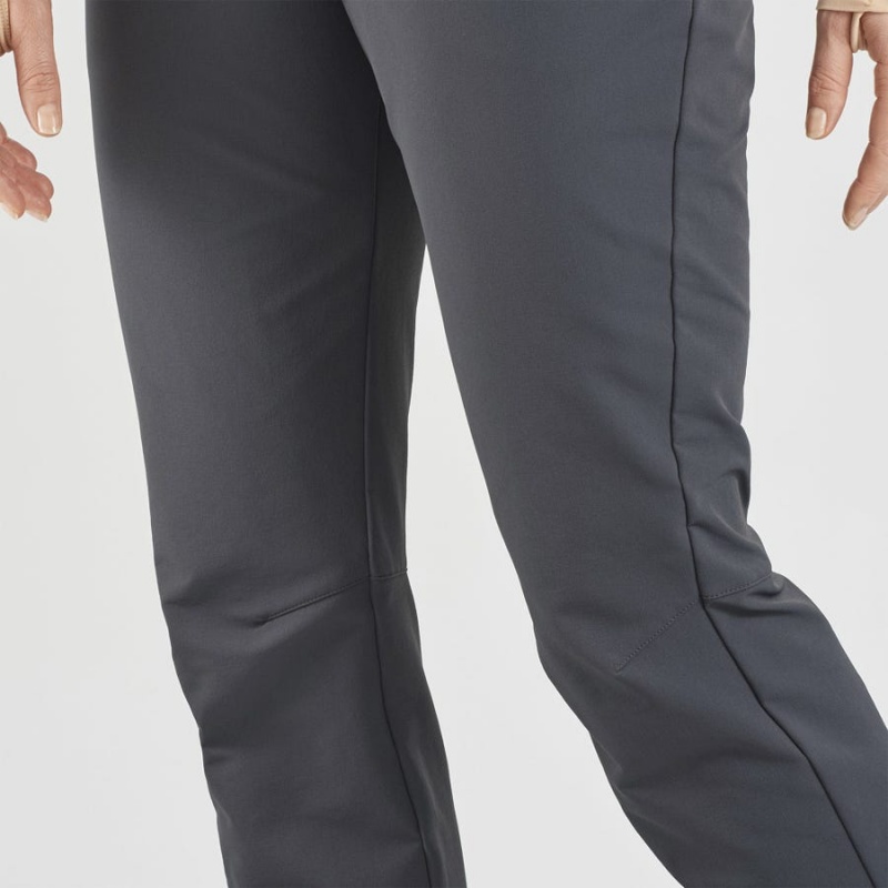 Women's Salomon WAYFARER STRAIGHT WARM Pants Grey | IN3231YXF