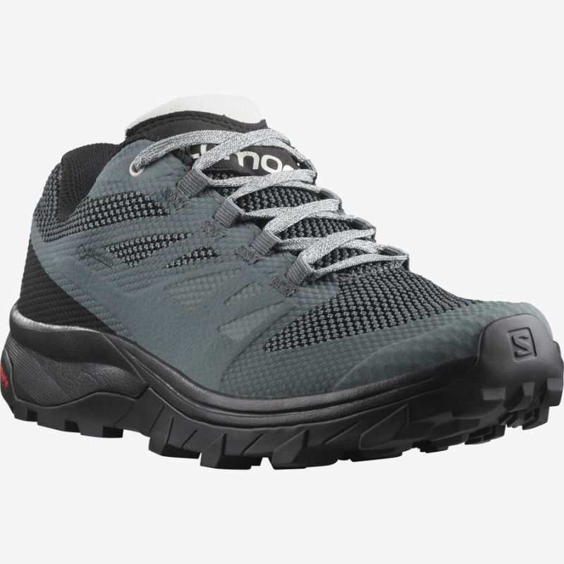 Women's Salomon WoOUTLINE GORE-TEX Hiking Shoes Grey | IN2828KOR