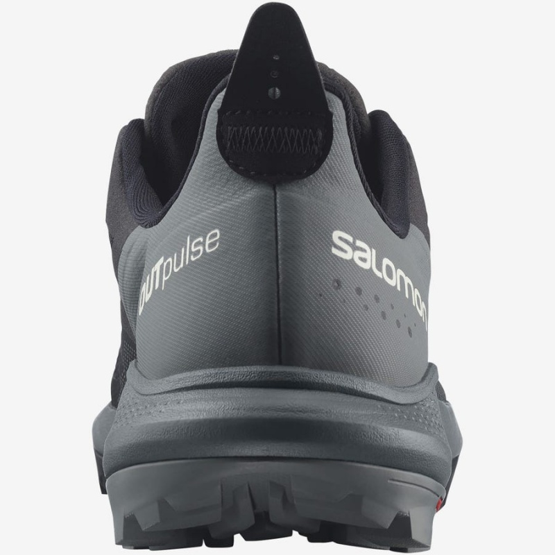 Women's Salomon WoOUTPULSE GORE-TEX Hiking Shoes Grey / Black | IN2784MQZ