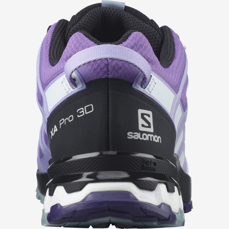 Women's Salomon WoXA PRO 3D v8 GORE-TEX Hiking Shoes Purple | IN2798GSO