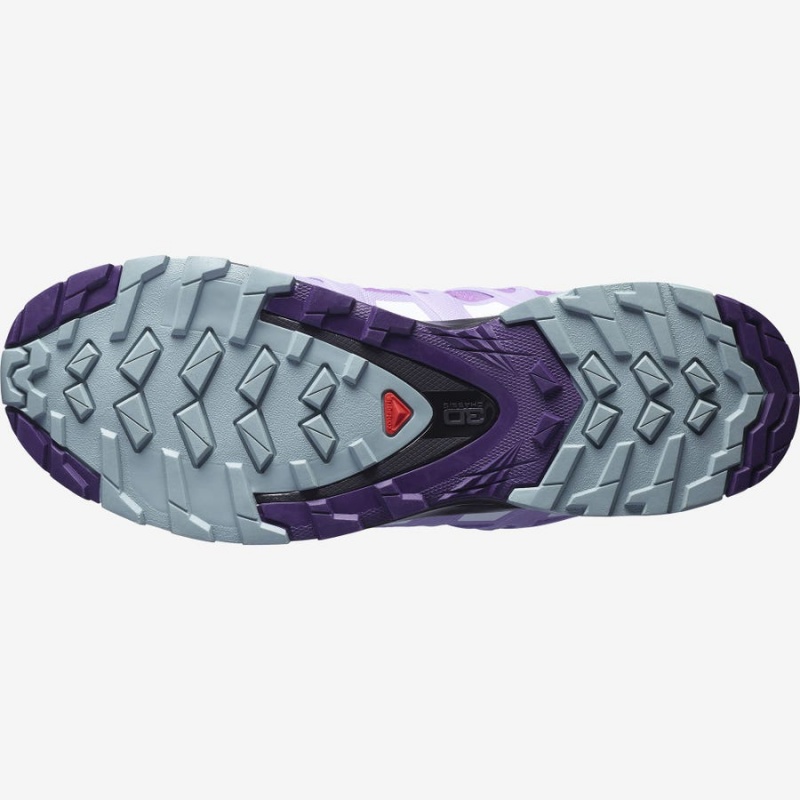 Women's Salomon WoXA PRO 3D v8 GORE-TEX Hiking Shoes Purple | IN2798GSO