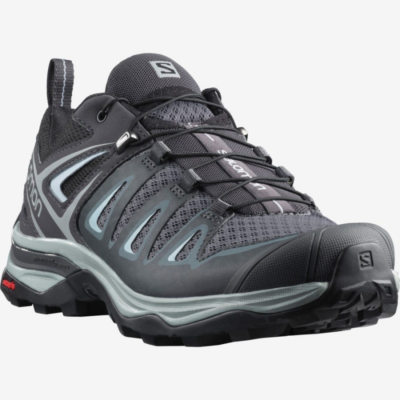 Women's Salomon WoX ULTRA 3 Hiking Shoes Black / Olive | IN2790FDN