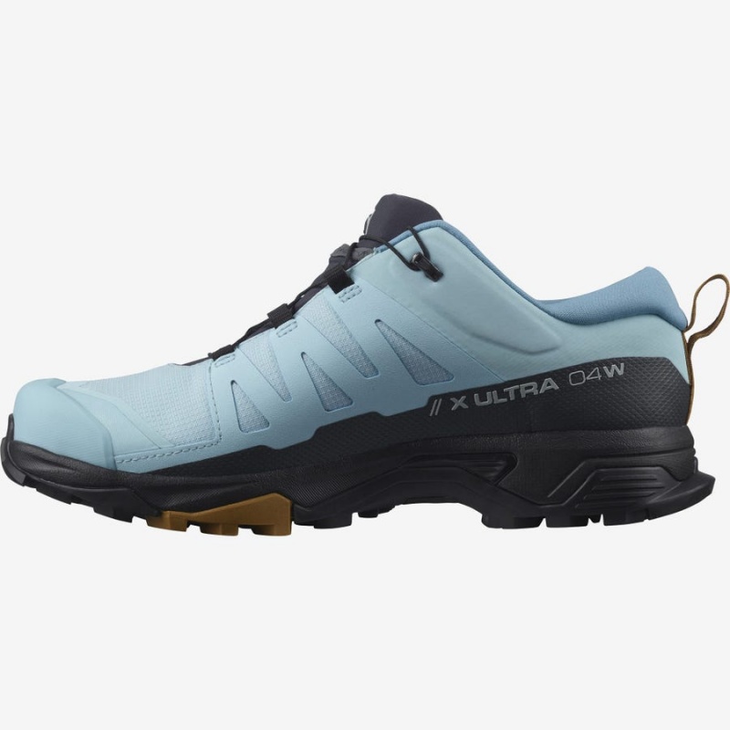 Women's Salomon WoX ULTRA 4 GORE-TEX Hiking Shoes Black / Blue | IN2802LIS