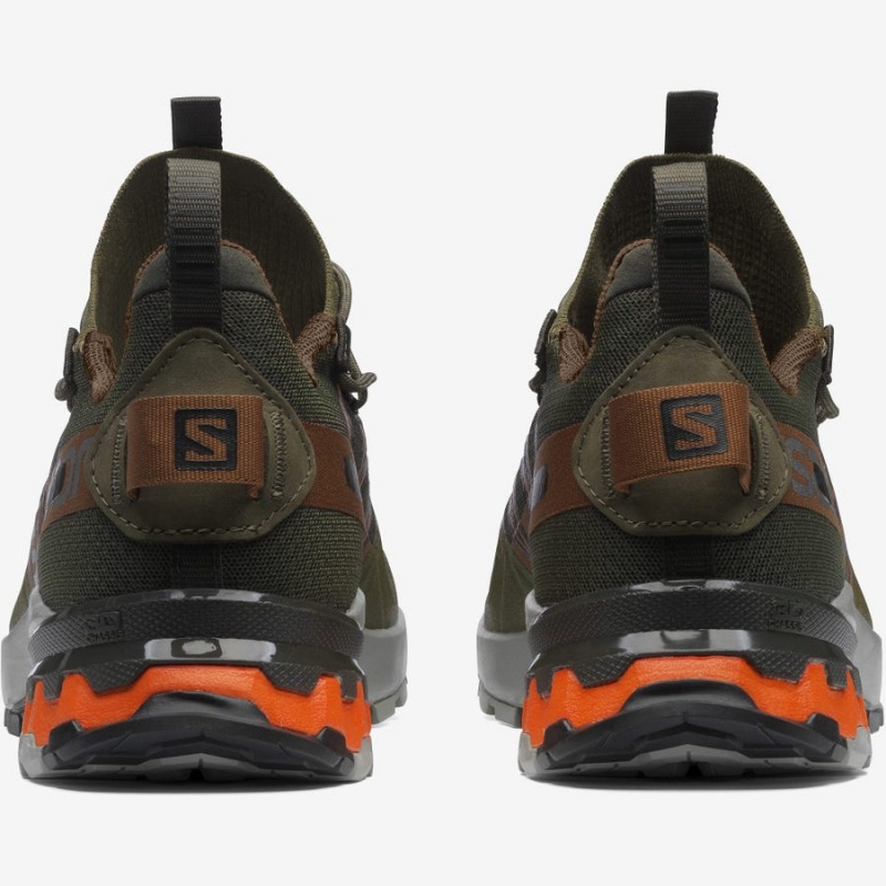 Women's Salomon XA COVER Sneakers Olive / Orange | IN2970TCE