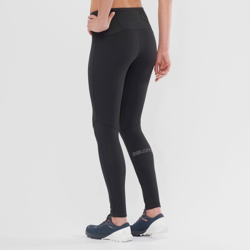 Women's Salomon XA WARM Pants Black / Black | IN3254WNB