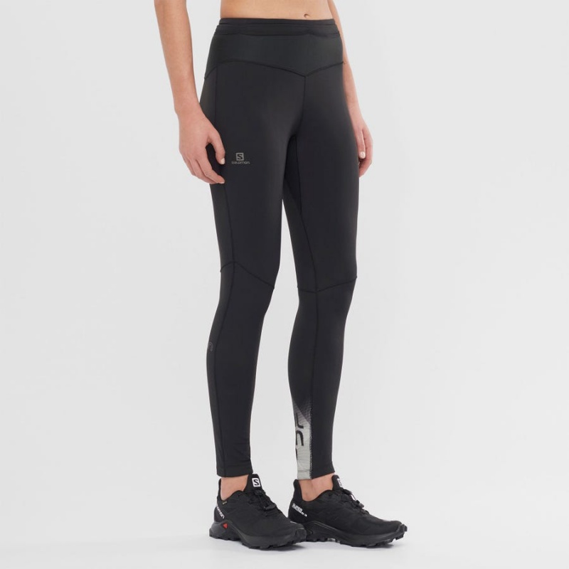 Women's Salomon XA WARM Pants Black | IN3253QMA