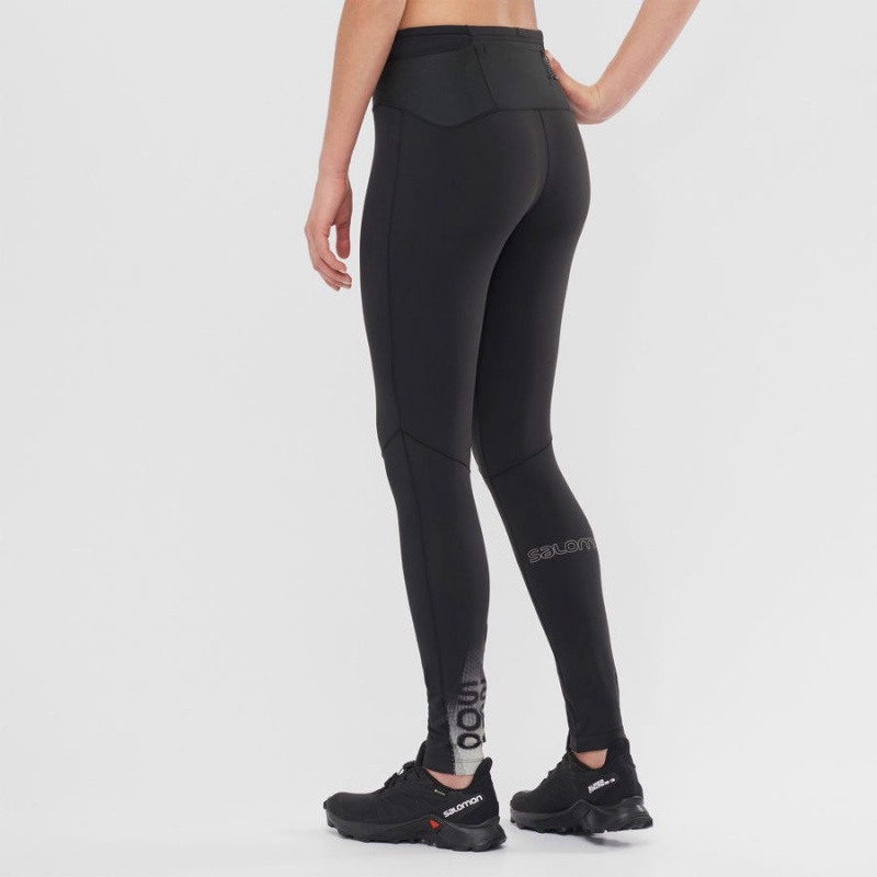 Women's Salomon XA WARM Pants Black | IN3253QMA