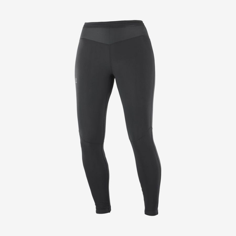 Women\'s Salomon XA WARM Pants Black | IN3253QMA