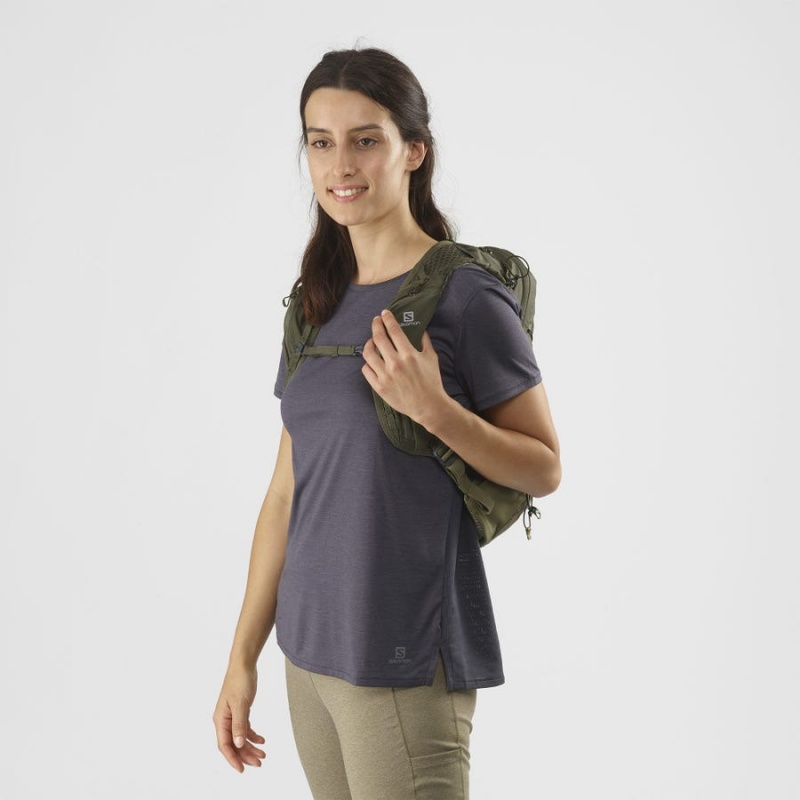 Women's Salomon XT 10 Backpacks Olive | IN3386TCE